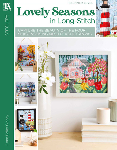 Lovely Seasons in Long-Stitch: Capture the Beauty of the Four Seasons Using Mesh Plastic Canvas book cover by Conn Baker Gibney