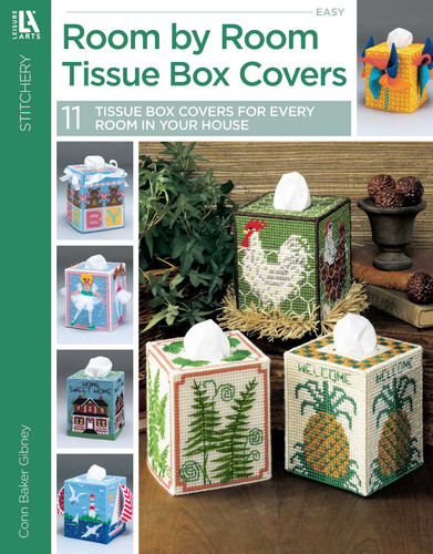 Room by Room Pastic Canvas Tissue Box Covers: 11 Tissue Box Covers for Every Room in Your House book cover by Conn Baker Gibney