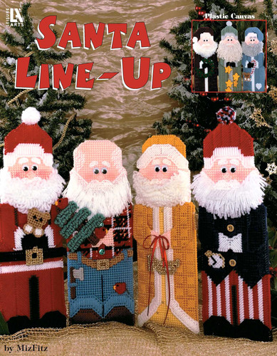 Santa Line-Ups in Plastic Canvas: Plastic Canvas book cover by Vivian Floy Smith
