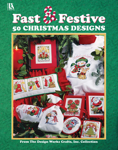 Embroider Fast & Festive 50 Christmas Designs: From the Design Works Crafts Inc. Collection book cover by Leisure Arts