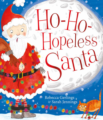 Ho-Ho-Hopeless Santa book cover by Rebecca Gerlings