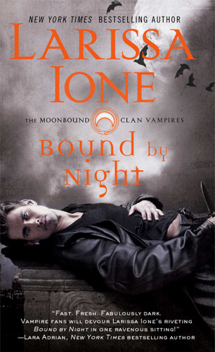 Bound by Night (Moonbound Clan Vampires) book cover by Larissa Ione