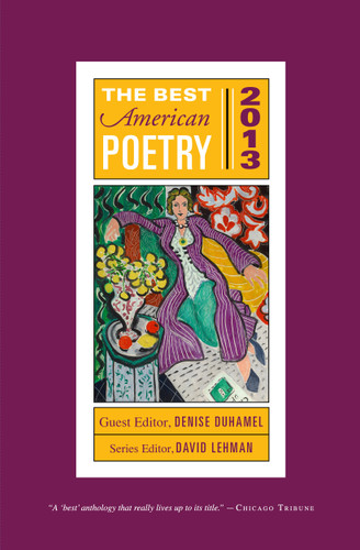 The Best American Poetry 2013 (The Best American Poetry series) book cover by David Lehman