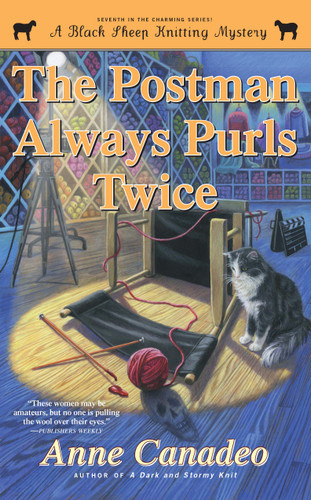 The Postman Always Purls Twice (A Black Sheep Knitting Mystery) book cover by Anne Canadeo