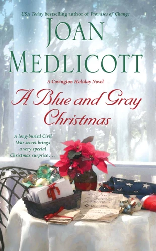 A Blue and Gray Christmas book cover by Joan Medlicott
