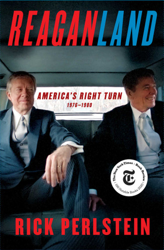 Reaganland: America's Right Turn 1976-1980 book cover by Rick Perlstein