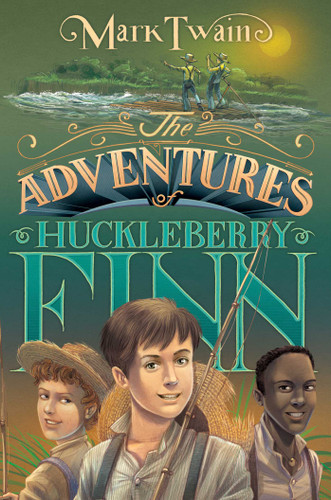 The Adventures of Huckleberry Finn book cover by Mark Twain