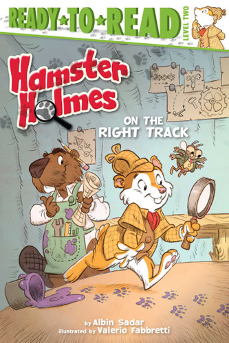 Hamster Holmes, On the Right Track: Ready-to-Read Level 2 (Hamster Holmes) book cover by Albin Sadar