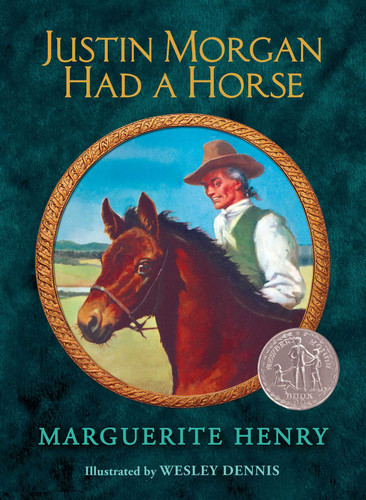 Justin Morgan Had a Horse book cover by Marguerite Henry