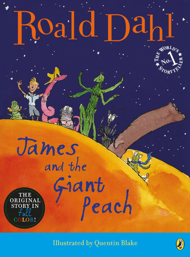 James and the Giant Peach book cover by Roald Dahl