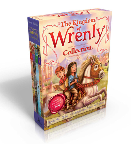 The Kingdom of Wrenly Collection (Includes four magical adventures and a map!) (Boxed Set): The Lost Stone; The Scarlet Dragon; Sea Monster!; The Witch's Curse (The Kingdom of Wrenly) book cover by Jordan Quinn