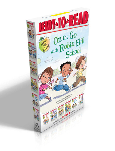 On the Go with Robin Hill School! (Boxed Set): The First Day of School; The Playground Problem; Class Picture Day; Dad Goes to School; First-Grade Bunny; Wash Your Hands! (Robin Hill School) book cover by Margaret McNamara