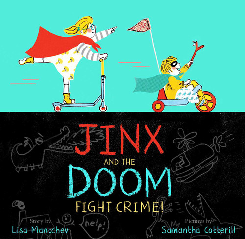 Jinx and the Doom Fight Crime! book cover by Lisa Mantchev