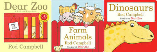 Dear Zoo & Friends Collected Set: Dear Zoo; Farm Animals; Dinosaurs (Dear Zoo & Friends) book cover by Rod Campbell