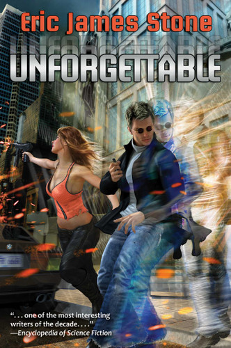 Unforgettable book cover by Eric James Stone