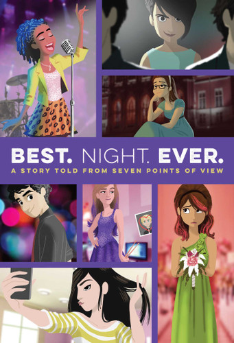 Best. Night. Ever.: A Story Told from Seven Points of View (mix) book cover by Rachele Alpine, Ronni Arno, Alison Cherry, Stephanie Faris, Jen Malone, Gail Nall, Dee Romito