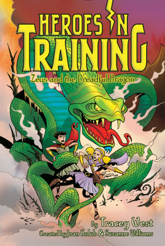 Zeus and the Dreadful Dragon (Heroes in Training) book cover by Tracey West