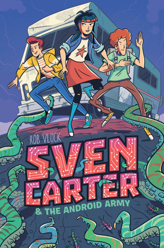 Sven Carter & the Android Army (MAX) book cover by Rob Vlock