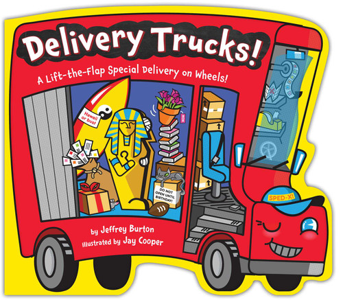 Delivery Trucks! book cover by Jeffrey Burton