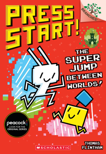 The Super Jump Between Worlds!: A Branches Book (Press Start! #17) (Press Start!) book cover by Thomas Flintham