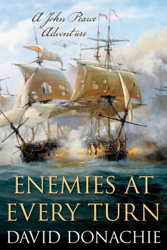 Enemies at Every Turn: A John Pearce Adventure (John Pearce) book cover by David Donachie