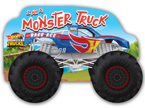 Hot Wheels: I Am a Monster Truck: A Board Book with Wheels (Hot Wheels) book cover by Mattel