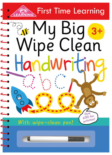 My First Time Learning: My Big Wipe Clean Handwriting: Wipe-Clean Workbook (First Time Learning) book cover by IglooBooks