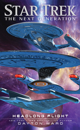 Headlong Flight (Star Trek: The Next Generation) book cover by Dayton Ward