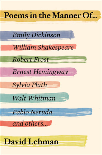 Poems in the Manner Of book cover by David Lehman