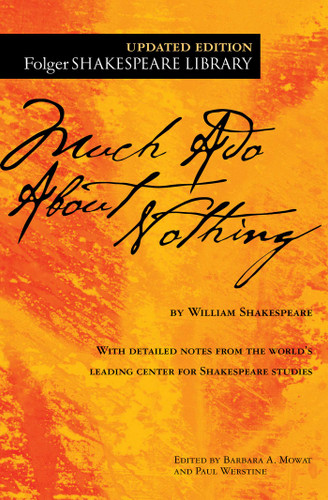 Much Ado About Nothing (Folger Shakespeare Library) book cover by William Shakespeare