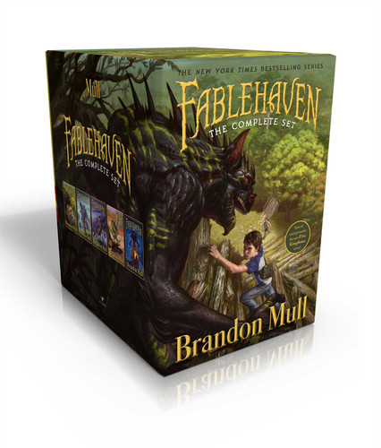 Fablehaven Complete Set (Boxed Set): Fablehaven; Rise of the Evening Star; Grip of the Shadow Plague; Secrets of the Dragon Sanctuary; Keys to the Demon Prison (Fablehaven) book cover by Brandon Mull