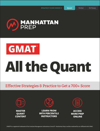 GMAT All the Quant: The definitive guide to the quant section of the GMAT (Manhattan Prep GMAT Prep) book cover by Manhattan Prep