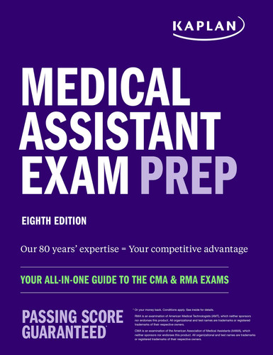 Medical Assistant Exam Prep: Your All-in-One Guide to the CMA & RMA Exams (Kaplan Test Prep) book cover by Kaplan Nursing