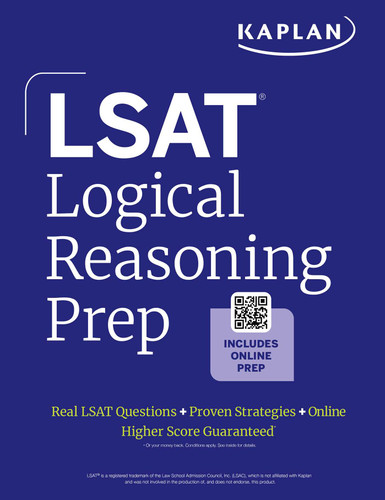LSAT Logical Reasoning Prep: Complete strategies and tactics for success on the LSAT Logical Reasoning sections (2026) book cover by Kaplan Test Prep