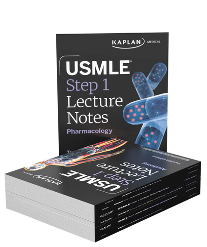 USMLE Step 1 Lecture Notes, Twelfth Edition (2025-2026): 7-Book Preclinical Review (USMLE Prep) book cover by Kaplan Medical
