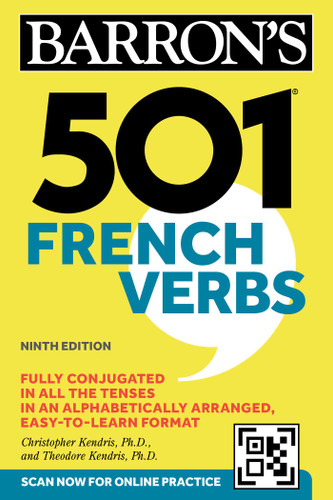 501 French Verbs, Ninth Edition (Barron's 501 Verbs) book cover by Christopher Kendris, Theodore Kendris