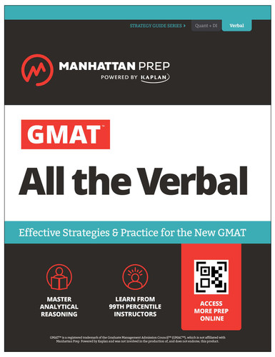 GMAT All the Verbal: Effective Strategies & Practice for the new GMAT + Online Resources (Manhattan Prep GMAT Prep) (Manhattan Prep GMAT Prep) book cover by Manhattan Prep