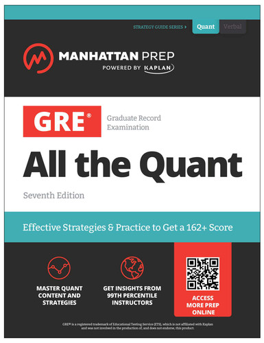 GRE All the Quant (Manhattan Prep GRE Prep) book cover by Manhattan Prep