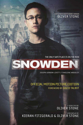 Snowden: The Only Safe Place Is on the Run book cover by Kieran Fitzgerald, Oliver Stone