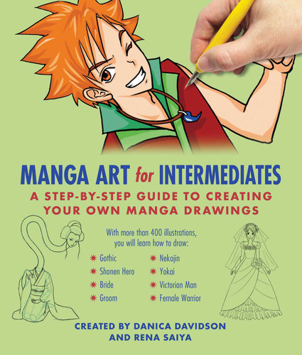 Manga Art for Intermediates: A Step-by-Step Guide to Creating Your Own Manga Drawings book cover by Danica Davidson, Rena Saiya