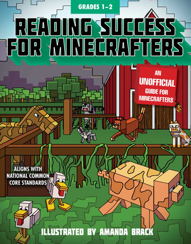 Reading Success for Minecrafters: Grades 1-2 (Reading for Minecrafters) book cover by Sky Pony Press