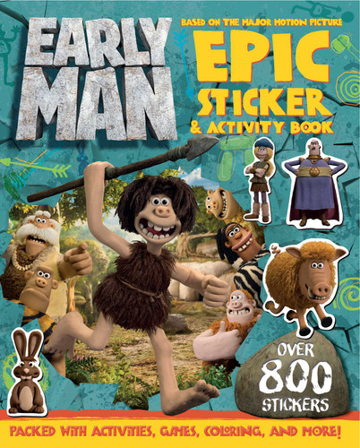 Early Man Sticker and Activity Book book cover by Aardman Animation Ltd