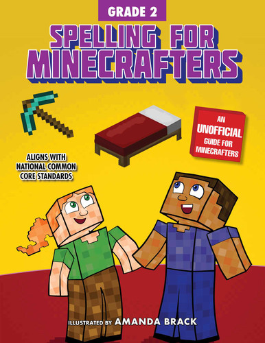 Spelling for Minecrafters: Grade 2 book cover by Sky Pony Press