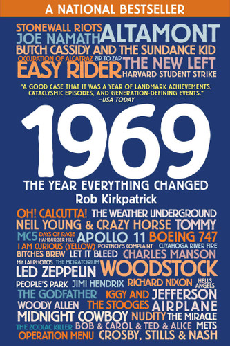 1969: The Year Everything Changed book cover by Rob Kirkpatrick