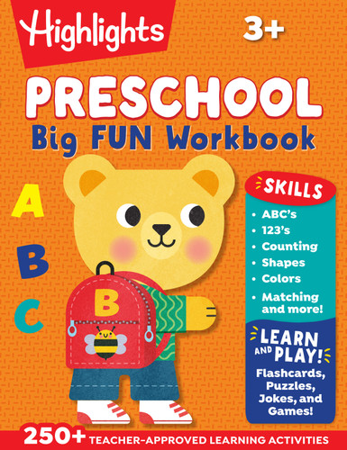 Preschool Big Fun Workbook: Preschool Learning Workbook with Over 250 Practice Games and Puzzles for PreK Math, Writing, Shapes and More Activities (Highlights Big Fun Activity Workbooks) book cover by 
