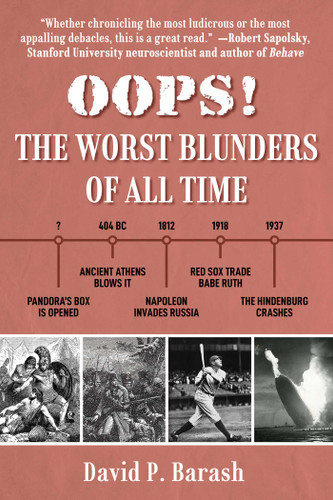 OOPS!: The Worst Blunders of All Time book cover by David P. Barash