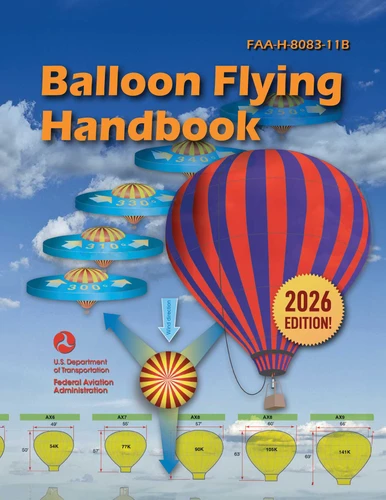 Balloon Flying Handbook (2026): FAA-H-8083-11B book cover by Federal Aviation Administration