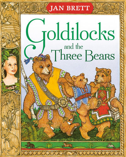 Goldilocks and the Three Bears book cover by Jan Brett