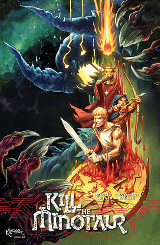 Kill the Minotaur book cover by Chris Pasetto, Christian Cantamessa