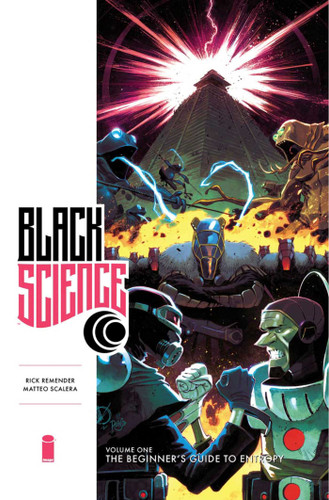 Black Science Premiere Hardcover Volume 1 Remastered Edition (Black Science) book cover by Rick Remender